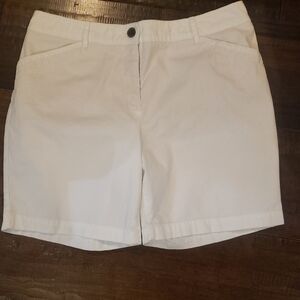 Talbots Women's White Shorts Size 10